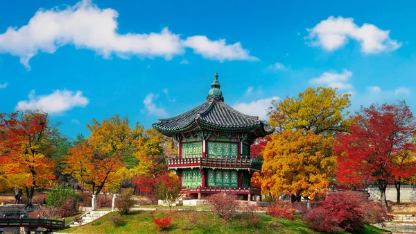 Gyeongbokgung Palace Herbst Seoul Südkorea — Stockfoto