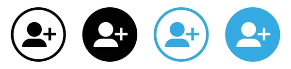 Neues Benutzersymbol Hinzufügen Vektor Männliches Personenprofil Avatar Mit Plussymbol Benutzerprofilsymbol — Stockvektor