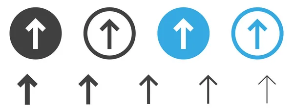 Pijl Omhoog Pictogram Pijlen Richting — Stockvector