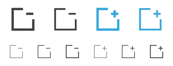 Página Abrir Nuevo Icono Ventana Nuevo Símbolo Icono Toque Página — Archivo Imágenes Vectoriales