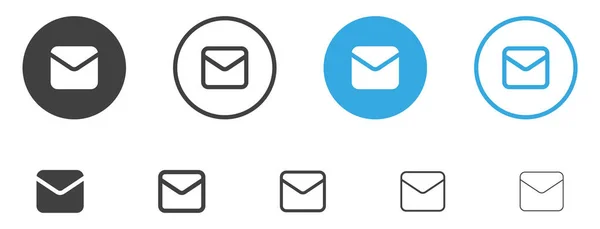 e- posta zarfı simgesi, ileti simgesi, e- posta sembolü, uygulamalar ve web siteleri için ince satır, özet ve vuruş biçimi