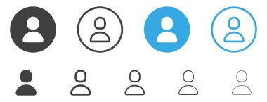 profil kullanıcı simgesi, giriş hesabı işareti, erkek profil avatar sembolü daire içinde