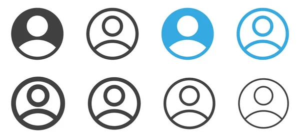 Icône Utilisateur Profil Signe Compte Connexion Symbole Avatar Profil Personne — Image vectorielle