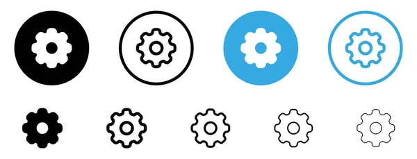 Setting Gears Icon Option Settings Gear Icon Button Options Symbol — Stock Vector