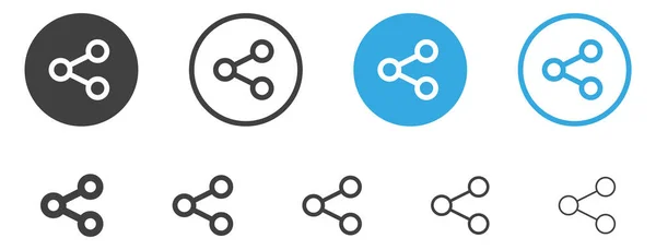 Pictogram Delen Connectiesymbool Pictogrammen Voor Het Delen Van Netwerken Pictogram — Stockvector