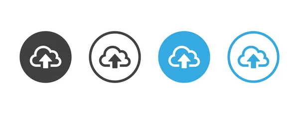 Icon Hochladen Cloud Upload Symbol Pfeil Nach Oben Symbol — Stockvektor