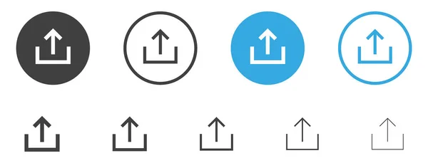 Ícone Upload Símbolo Upload Ícone Seta Para Cima —  Vetores de Stock