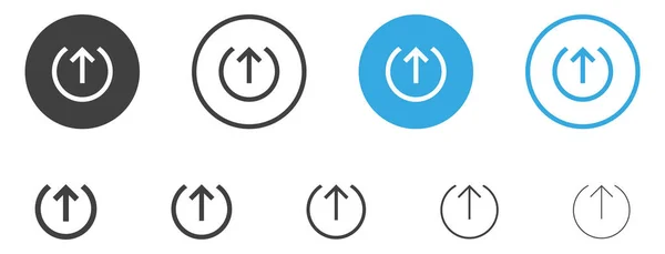Иконка Загрузки Символ Загрузки Значок Стрелки Вверх — стоковый вектор