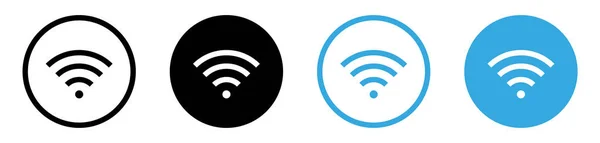 Draadloos Wifi Icoon Signaal Symbool Voor Internettoegang Internetverbinding — Stockvector