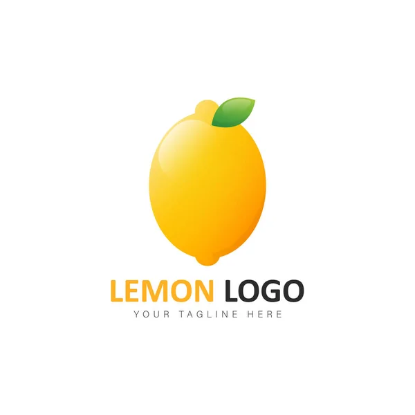 Illustration Design Gradient Logo Citron — Image vectorielle