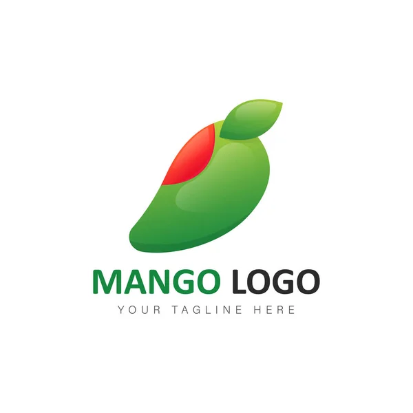 Mango Logo Gradient Design Ilustrace — Stockový vektor