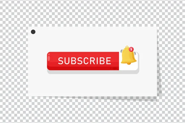 Subscribe Notification Icon Blank Paper — Stock Vector