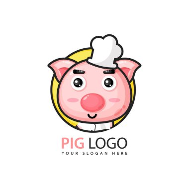 Tatlı domuz logosu tasarımı