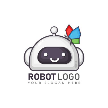 Çizgi film robot logosu tasarımı