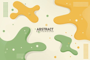 Soyut akış arkaplanları yumuşak turuncu ve yeşil bir renk oluşturur