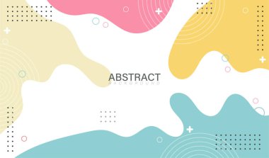 Renkli memphis tasarım arka planı