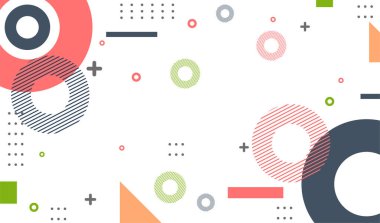 Memphis soyut arkaplan tasarımı