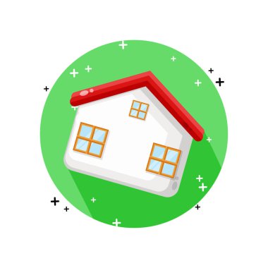 Ev simgesi vektör tasarımı