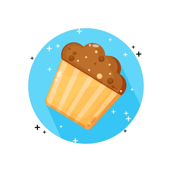 Muffin Icône Vectoriel Design — Image vectorielle