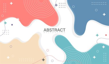 Renkli memphis tasarım arka planı