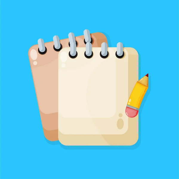 Ordinateur Portable Avec Une Icône Représentant Crayon — Image vectorielle