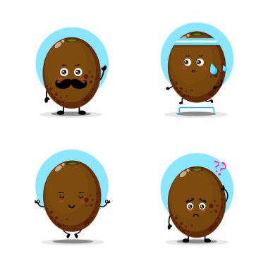 Şirin kivi karakter seti koleksiyonu