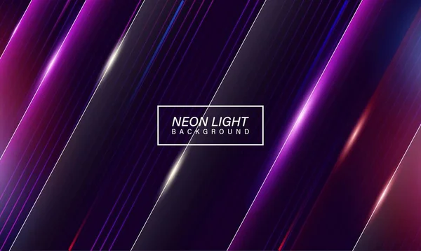 Renkli Soyut Neon Işığı Oyun Arkaplanı — Stok Vektör