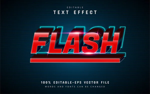 Эффект Flash Text Красным Градиентом — стоковый вектор