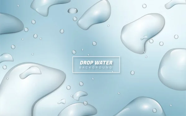 Vatten Droppe Design Bakgrund — Stock vektor