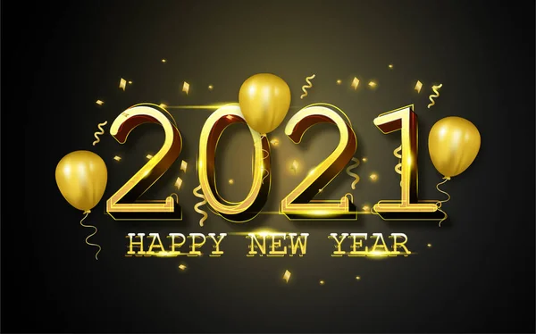 Felice Anno Nuovo 2021 Sfondo — Vettoriale Stock