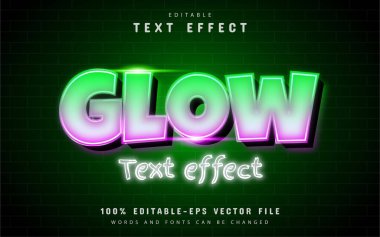 Gradyan ile neon parıltısı metin efekti