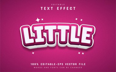 Çizgi film tarzıyla küçük metin efekti