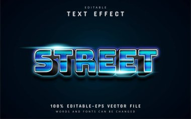 Sokak metni, 80 'ler tarzı metin efekti