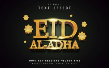 Altın bayram al adha metin efekti