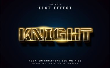 Altın Şövalye metin efekti