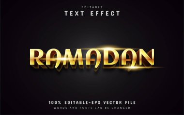 Altın ramazan metin efektleri