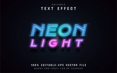 Neon ışığı metni, neon tarzı metin efekti