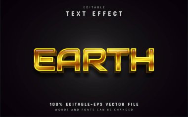 Altın toprak metin efekti