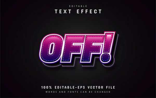 Вне Текста Фиолетовый Текстовый Эффект — стоковый вектор