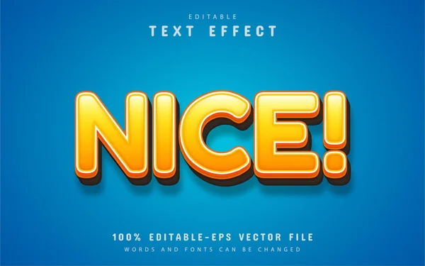 Nice Text Effect Editable — Stock Vector