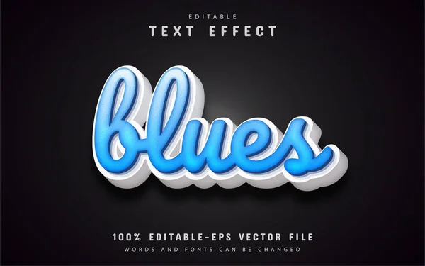 Blues metin efekti düzenlenebilir