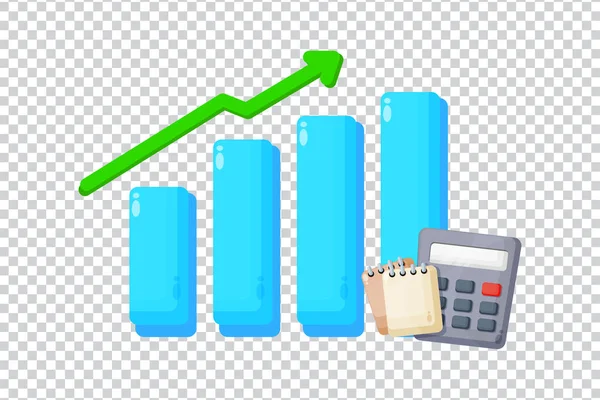 Roi Concept Return Investment Люди Управляющие Финансовыми Графиками Прозрачном Фоне — стоковый вектор