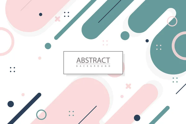 Abstract Flat Geometric Background — Stock Vector