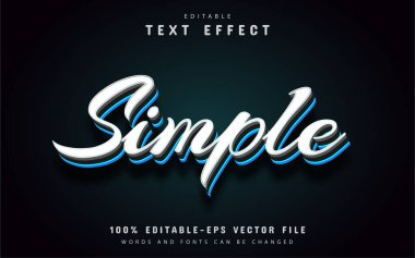 Basit minimalist biçim metin efekti