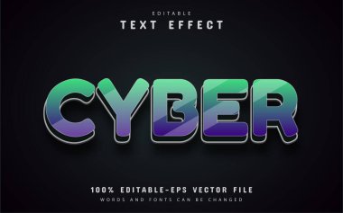Siber metin efekti düzenlenebilir