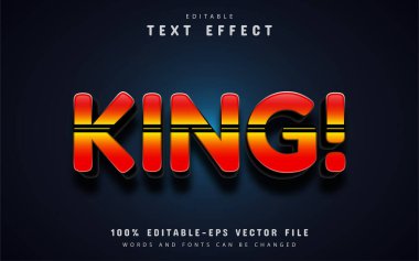 King metin, satır ile metin efekti