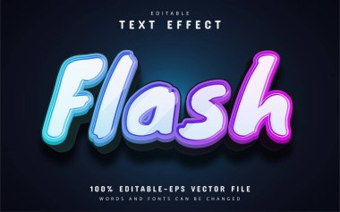 Flash metin, 3d eğimli metin efekti