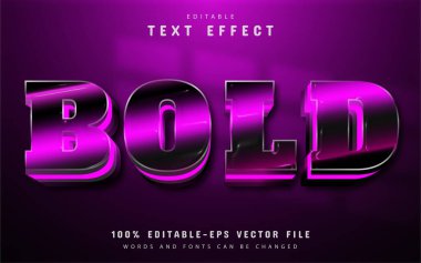 Kalın metin, mor gradyan biçim metin efekti