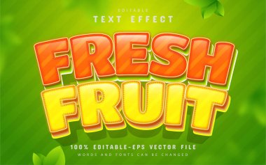 Taze meyve metin efekti