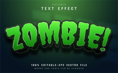 Zombi 3d metin efekti düzenlenebilir